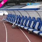 Portable football dugout for training , player reserve bench