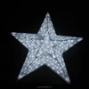 led motifs lights large size acrylic artificial five stars decorative lights outdoor