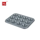 DIY Baking Appliances 12 Cups Chocolate Moulds Decorating Cake Mold