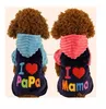 new winter fleece I love mama puppy clothing pet accessories dog clothes