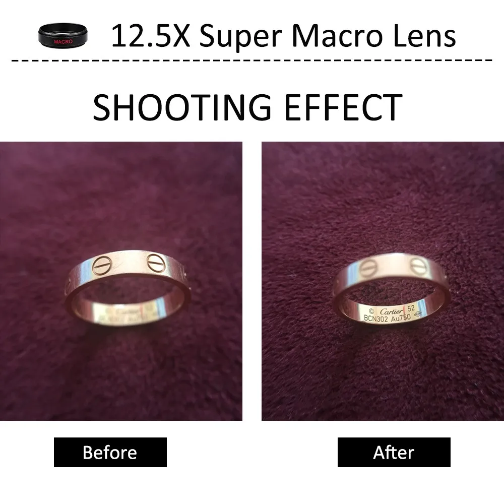 Apexel 0.45X wide anlgle macro lens mobile phone camera lens 2 in 1 lens kit for HUAWEI phone