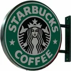 Outdoor plastic advertising sign board Led rotating light box
