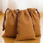Wholesale Jute Pouch with Cotton Drawstring