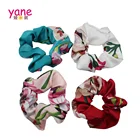 Newest design high quality wholesale custom elastic silk hair scrunchies