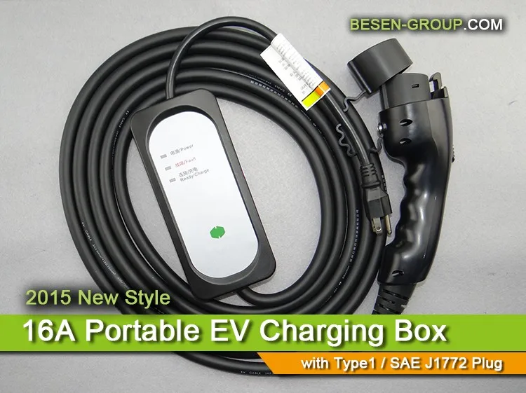 10a/16a Adjustable Sae J1772 Ev Level 2 Charging Station For Electric