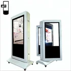 55 inch outdoor customized Android infrared touch screen Double-sided digital signage stand for resort service
