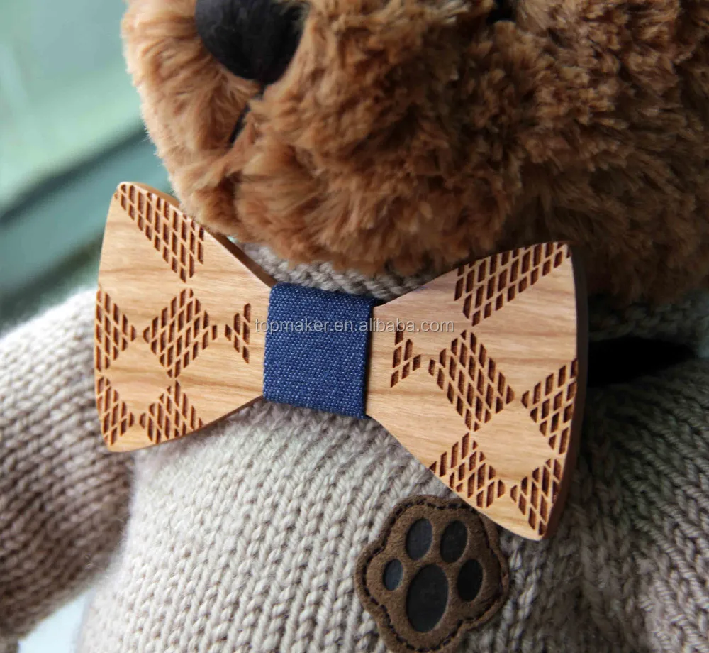 amazon hot marketing mens bow tie wooden for suit handmade new