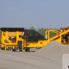 construction waste crushing and screening portable plant