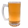 770ml 26oz thick base embossed glass beer mug with handle
