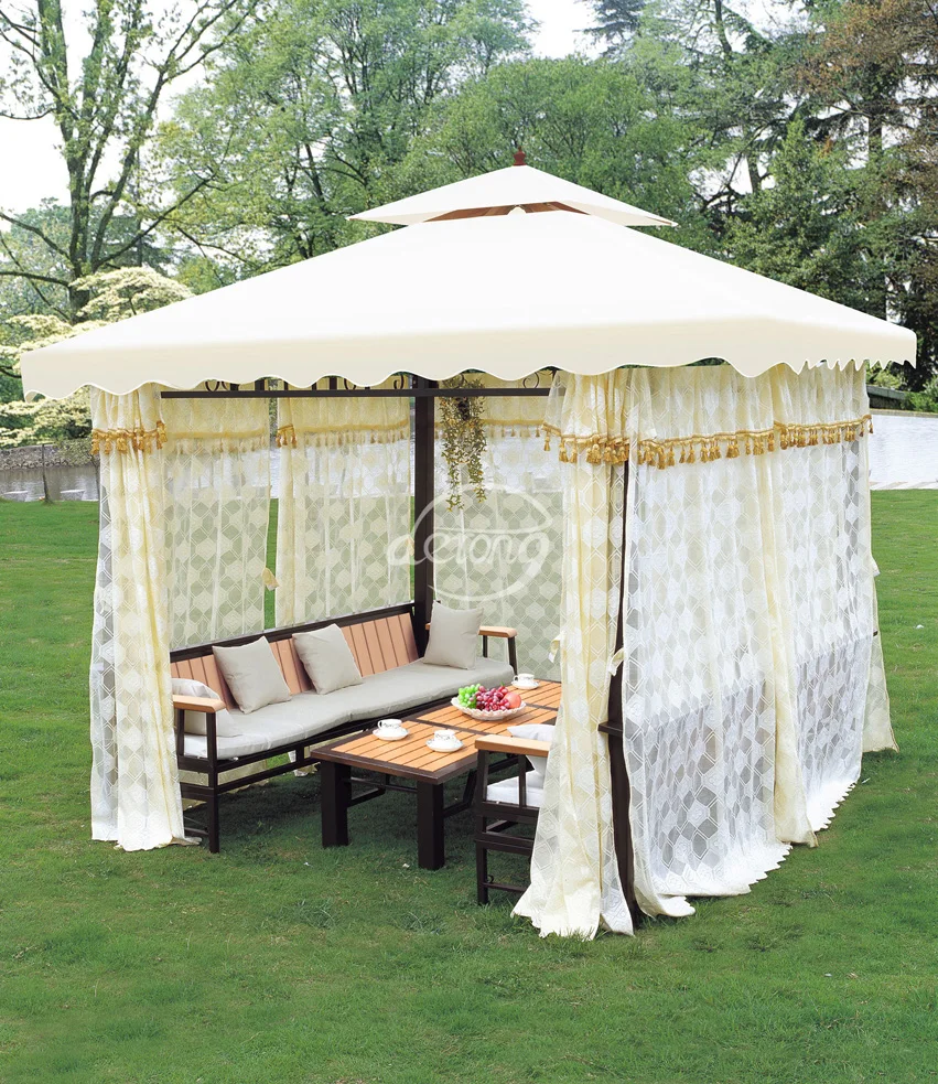 Hot Sale Outdoor Furniture Gazebo Tent With Sofa Set Aluminium Pe