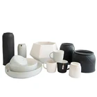 Lids Jar With Lid Elegance Matte Black Home Goods Kitchen Ware Food Serving Ceramic Storage Bottle Jars With Lids