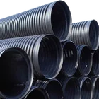 reliable black plastic drain pipe of ISO BS EN 13476