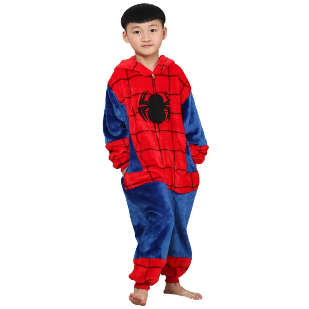Hot Sales High Quality Spider-Man Animal Children Kigurumi Pajamas