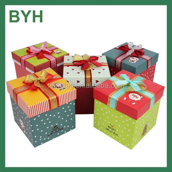 bow tie packaging doll gift paper box for christmas