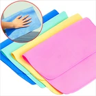 Synthetic Chamois Roll Glasses Shammy Leather Cycling Fabric Pva Towel Absorbent Clean Quick Dry Leather Magic Cloth