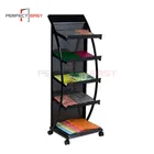 Floor standing cheap magazine rack / wire mesh argos magazine shelf