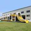 24m long biggest interactive challenge inflatable obstacle course type adult bounce house from Guangzhou inflatable factory