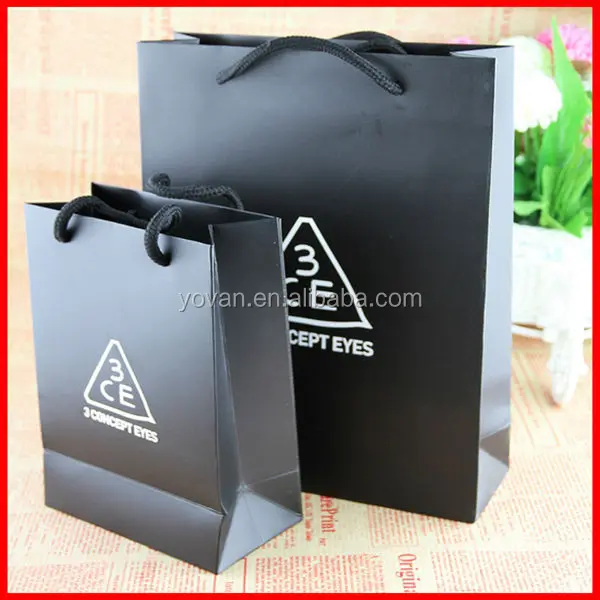 fashion high quality custom print gift embossed paper shopping