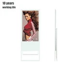 Portable LCD Digital Signage floor standing ad display led ipad kiosk advertising lights LCD digital signage