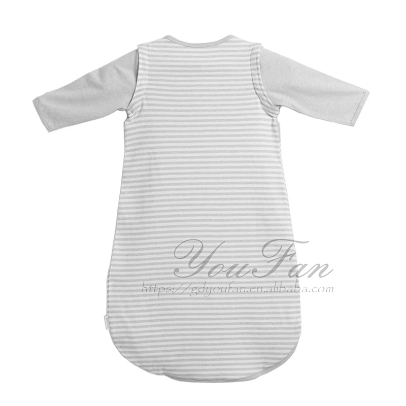 Weiche 100% Baumwolle Streifen Schlafsack Baby Tragbare Decke