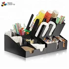 Coffee Lid Dispensers Holder Condiment Rack Sugar Organizer Acrylic coffee cup lid counter display rack