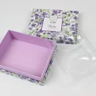 High quality paper box for two soaps with plastic tray