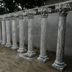 high quality home decor hand carving marble stone roman column