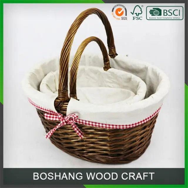 cheap christmas decorative beautiful storage wicker baskets