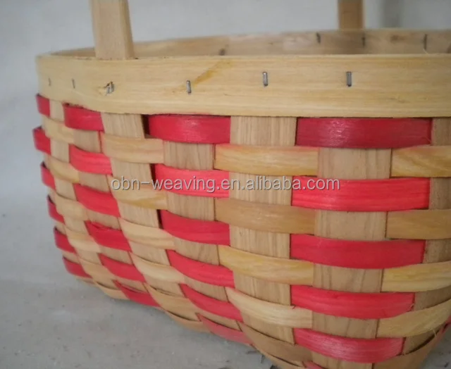 trade assurance woven wood chips easter gift basket