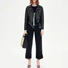 P18E002BW FAUX LEATHER BIKER JACKET FOR WOMEN ALL SEASONS
