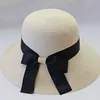 Womens Foldable Fashion Summer Straw Hat Wide Brim Sun Cheap Beach Hat,Lady Cap Ladies Straw Brim Hat