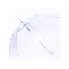 JINYI Cheap Clear transparent rainproof straight umbrella promotionalb PVC plastic parasol