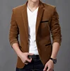 2016 High Quality Latest Design Men Coat Blazer Slim Fit Jacket Corduroy Fabric Suit