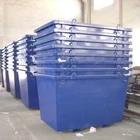 Shipping container outdoor stackable steel SCRAP BIN chain lift bins skip hopper