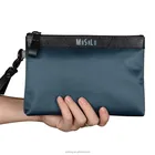 Mens Leather Clutch Bag with PU Decoration