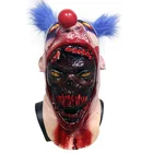 Scary Coulrophobia Bloody Gory Clown Zombie Skin Serial Killer Halloween Costume Mask