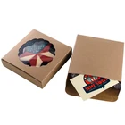 Wholesale Kraft Paper Moon Cake Box with Plastic Window