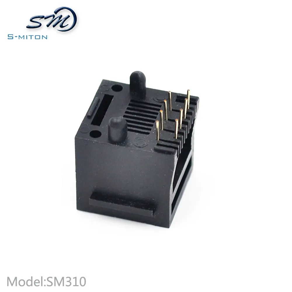 straight angle rj45 female socket height 16.38cm