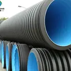 12 inch black corrugated double wall plastic culvert pipe for drain