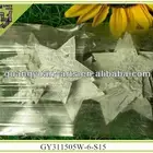 white-wash birch bark star wood slices