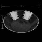 Top selling products transparent large size MS AS PS plastic round plate for hotel home restaurant