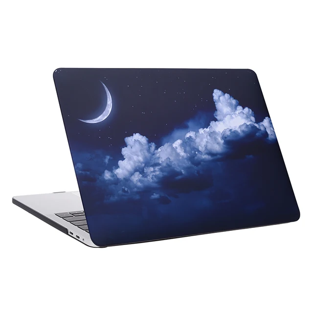 Sky moon rubberized matte printed hard case for Macbook 13" Pro with Retina