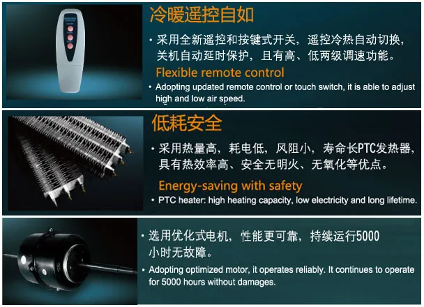 Super Thin Heated Air Curtain with 2000m³/h Airflow and 2 Speed Control for Industrial Use