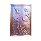 chinese metal stainless steel brass relief handmade wall art