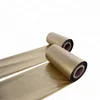 Metallic silver ribbon satin care label printing rose gold hot stamping foil