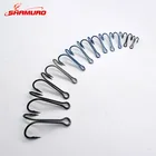 Double Small Fly Tying Double Frog Fishing Hooks For Jig Size 1 2 3 4 5 6 7 8 1/0 2/0 3/0 4/0