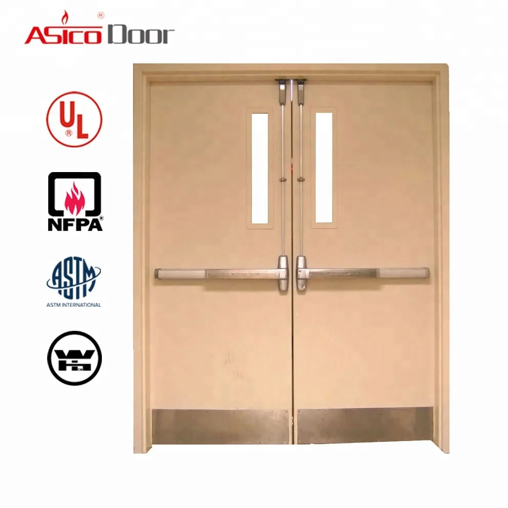 Intertek Proved Fire Rated Interior Double Swing Door With Ul Listed Buy Fire Rated Interior Doors Double Swing Door Intertek Door Product On