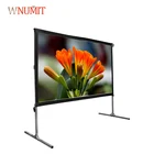 200 inch foldable fast frame large outdoor projection screen