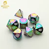 Factory wholesale various colors custom casino metal dice for board game