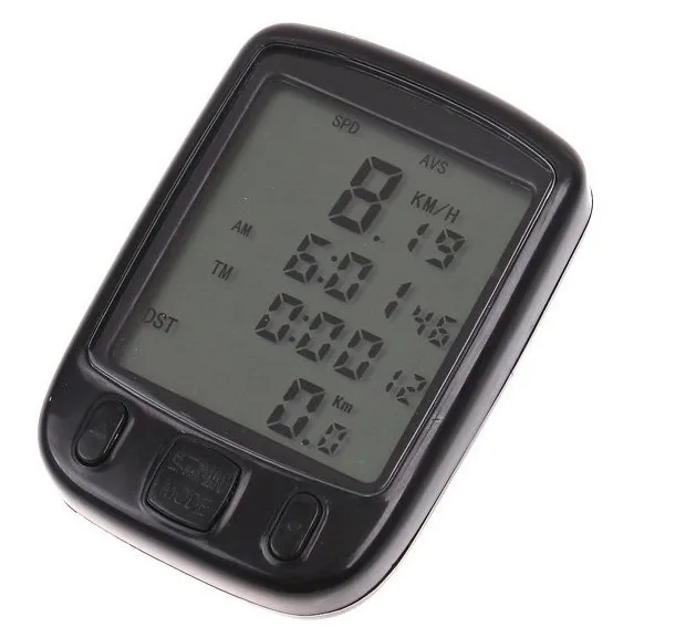 5PCS/lot Hot Sale Waterproof big LCD Cycling Bike Bicycle Computer Odometer Speedometer with 24 Functions, Free Shipping